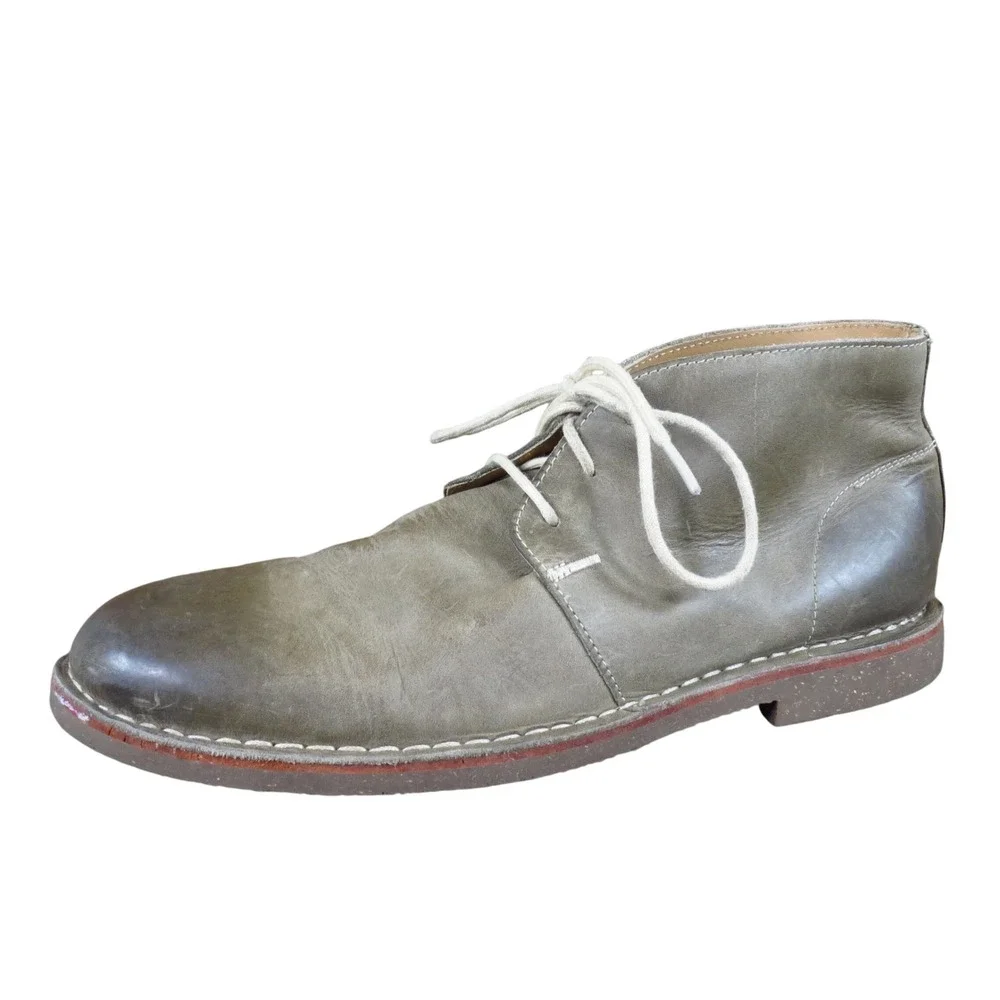 Cole Haan Grantland Mens Chukka Boot Size 11 Casual Olive Green Leather‎ C14465